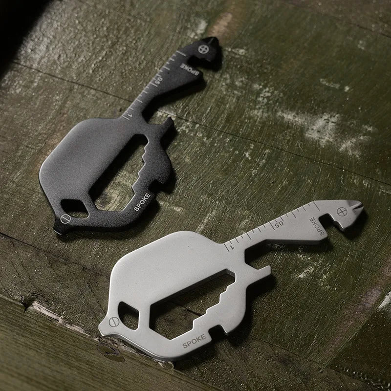 13-in-1 Stainless Steel Keychain Multitool Portable EDC Repair Gadget - 2