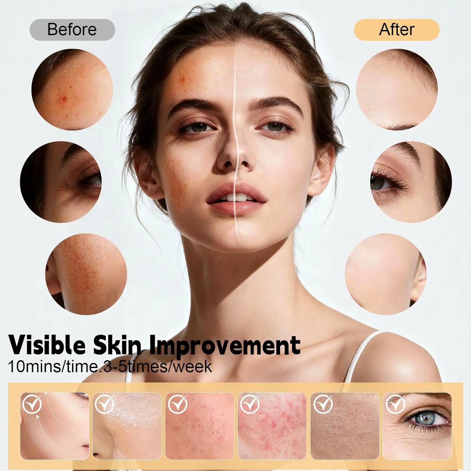LED Face Mask 7 Colors Silicone Facial Beauty Mask Skin Care Device - 3