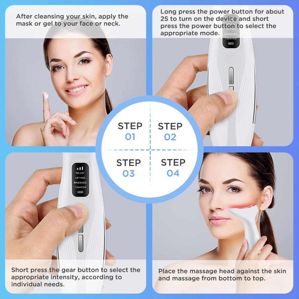 LED Neck Beauty Instrument Face Lifting Massager - 22