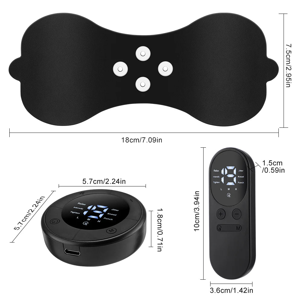 Smart Electric Neck Massager Portable Cervical Massage Patch Tool - 26