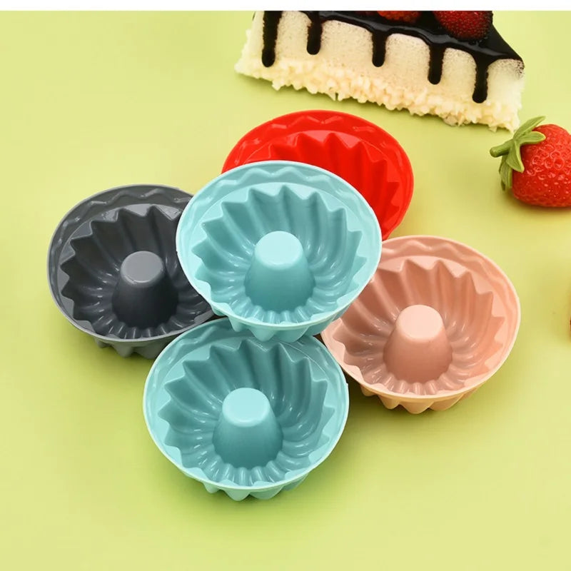 Silicone Mini Cake Molds Nonstick Muffin Cupcake Baking Cups 12 Pack