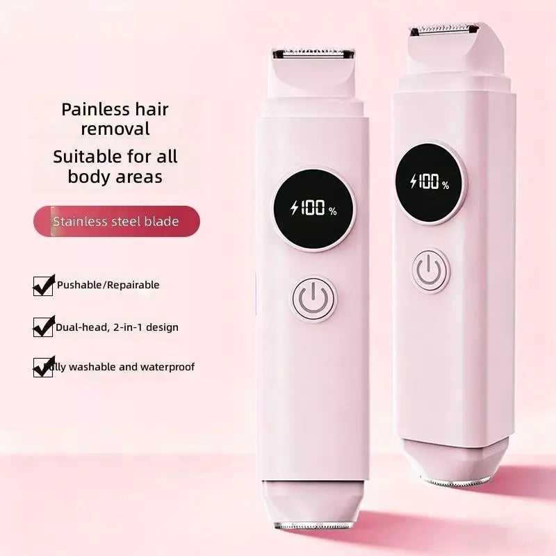 2 in 1 Electric Shaver & Painless Bikini Trimmer for Women