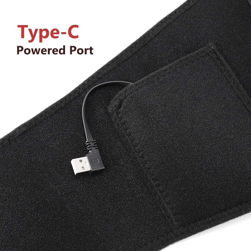 USB Red Light Waist Belt Heating Pad for Cramps and Back Pain - 15