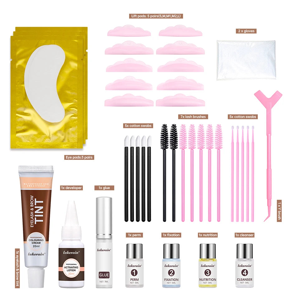 Professional Eyelash Perm and Tint Kit Lash Lift Curling Set