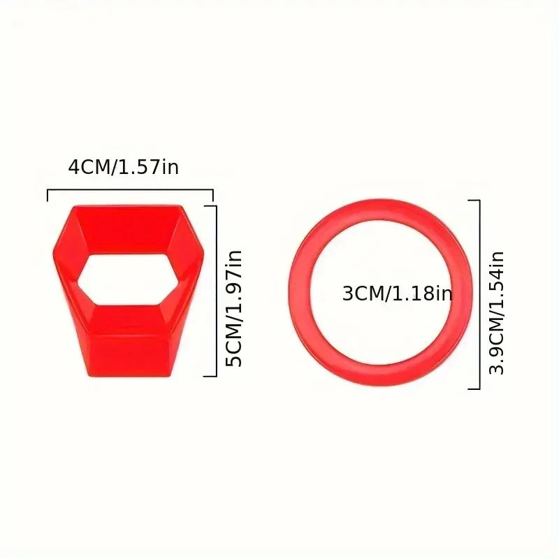 Car Engine Start Stop Button Cover Ignition Switch Protector Flip Cap - 7