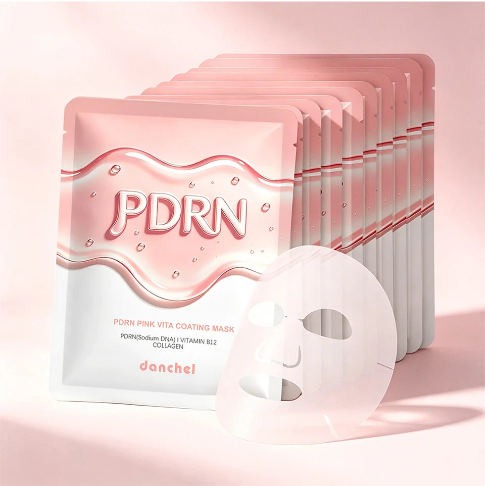 Korean Salmon DNA PDRN Pink Vitamin Hydrating Facial Sheet Mask