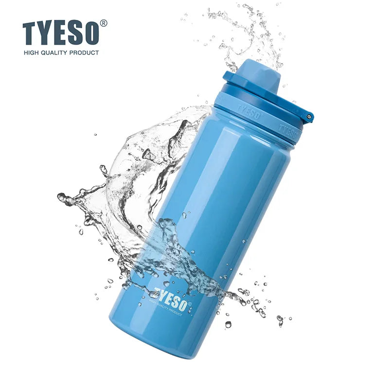TYESO Stainless Steel Vacuum Insulated Water Bottle Travel Flask