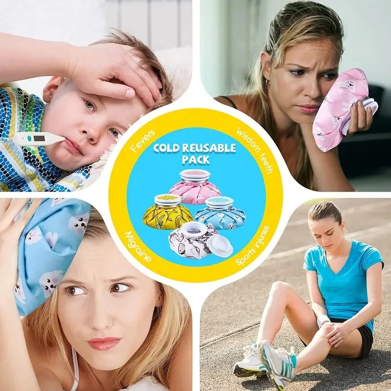 Reusable Ice Pack Hot and Cold Therapy Compress Bag for Pain Relief - 2