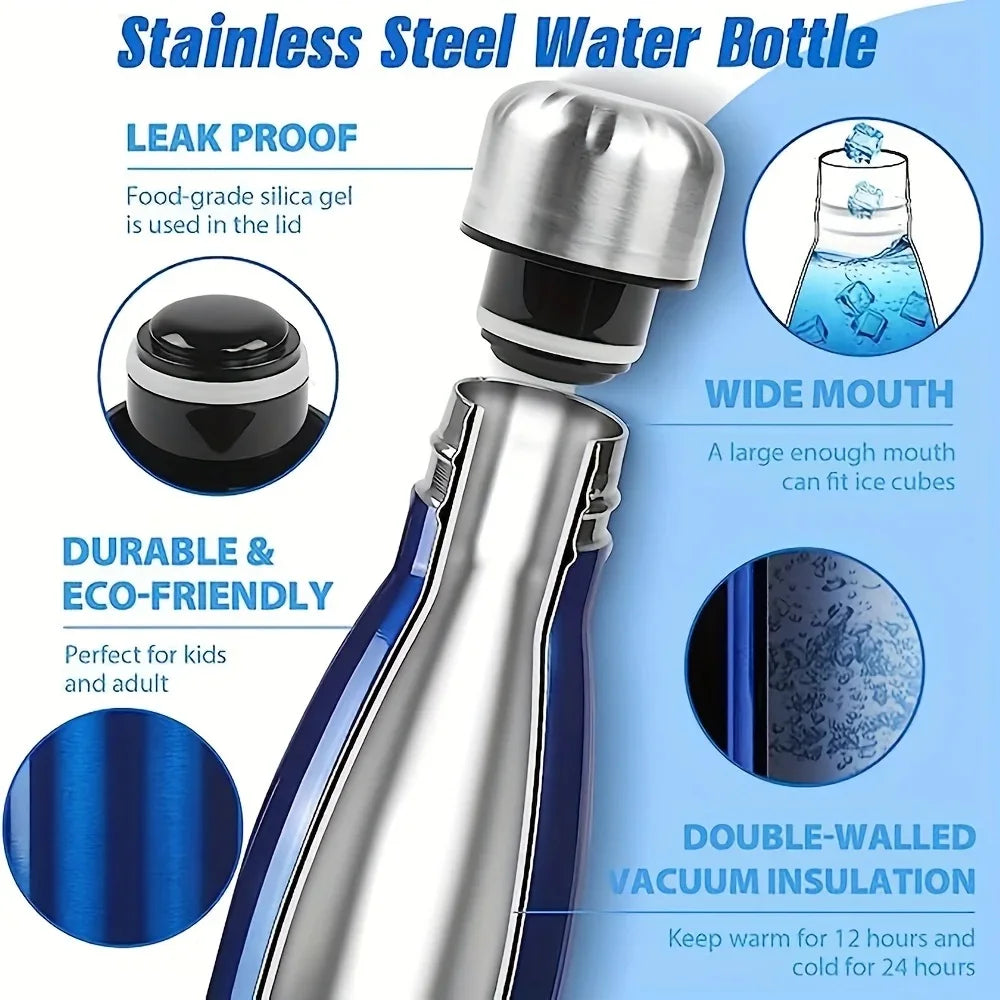 Stainless Steel Vacuum Flask Insulated Water Bottle 500ml 750ml - 3