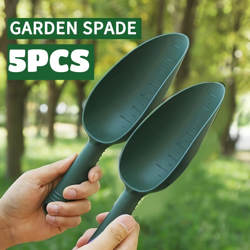 5 Pack Garden Hand Trowel Set Plastic Planting Soil Shovel Tools
