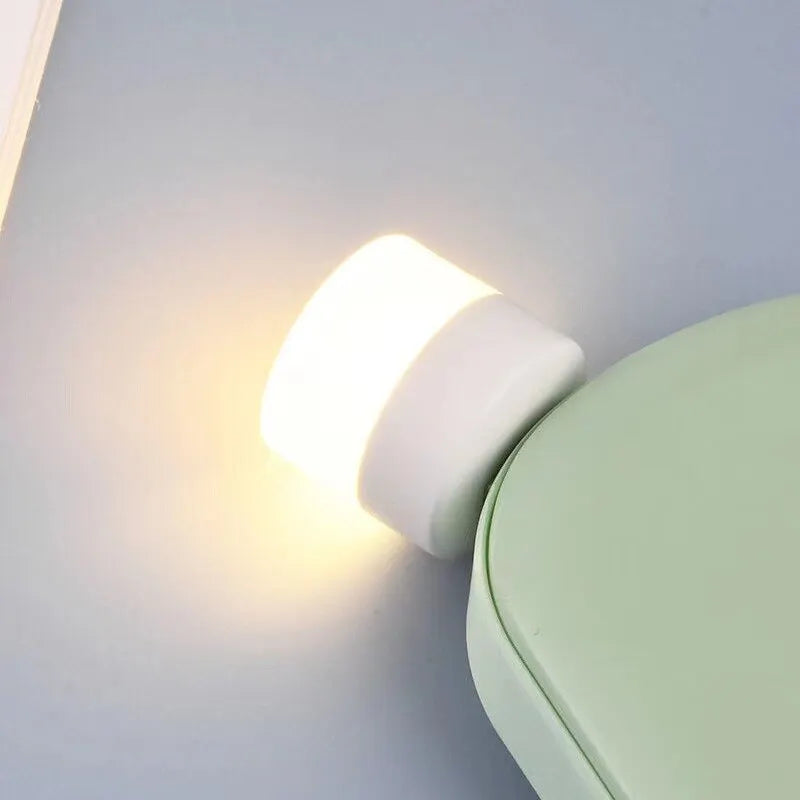 Mini USB LED Night Light Portable Plug In Lamp for Reading and Travel