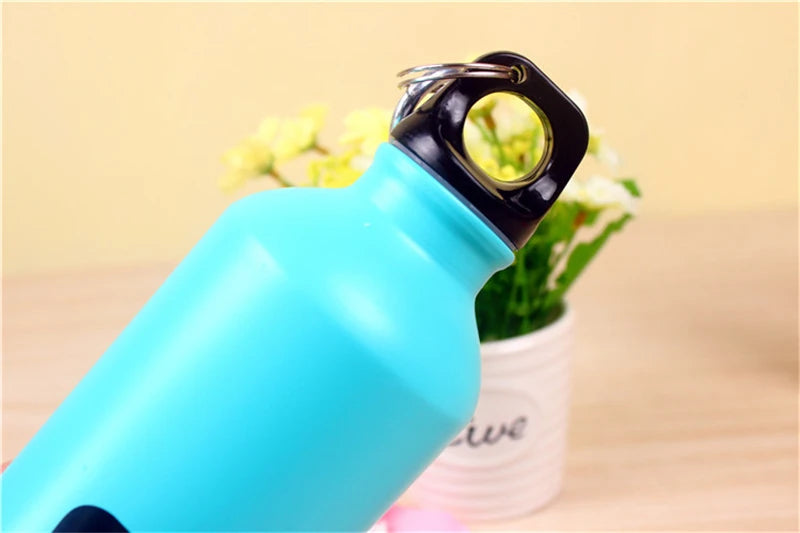 Cute Animal Water Bottle 500ml Portable Aluminum Kids Sports Flask - 18