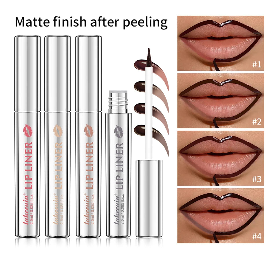 Peel Off Lip Liner Tattoo Stain Long Lasting Waterproof Lip Tint - 8