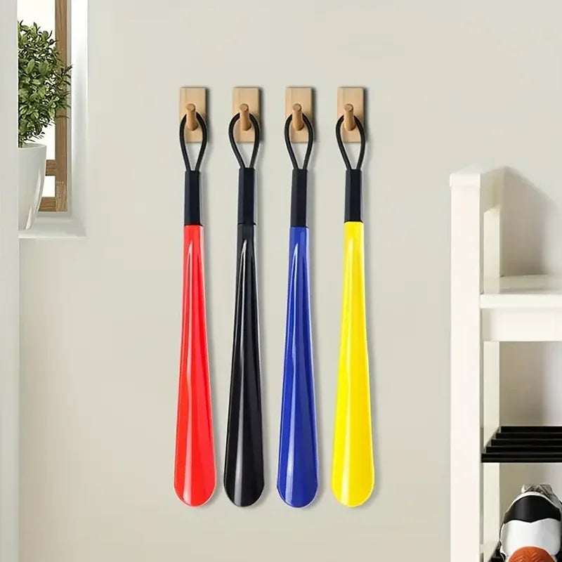 Long Handle Shoe Horn Durable Plastic Shoe Lifter and Helper Tool - 3