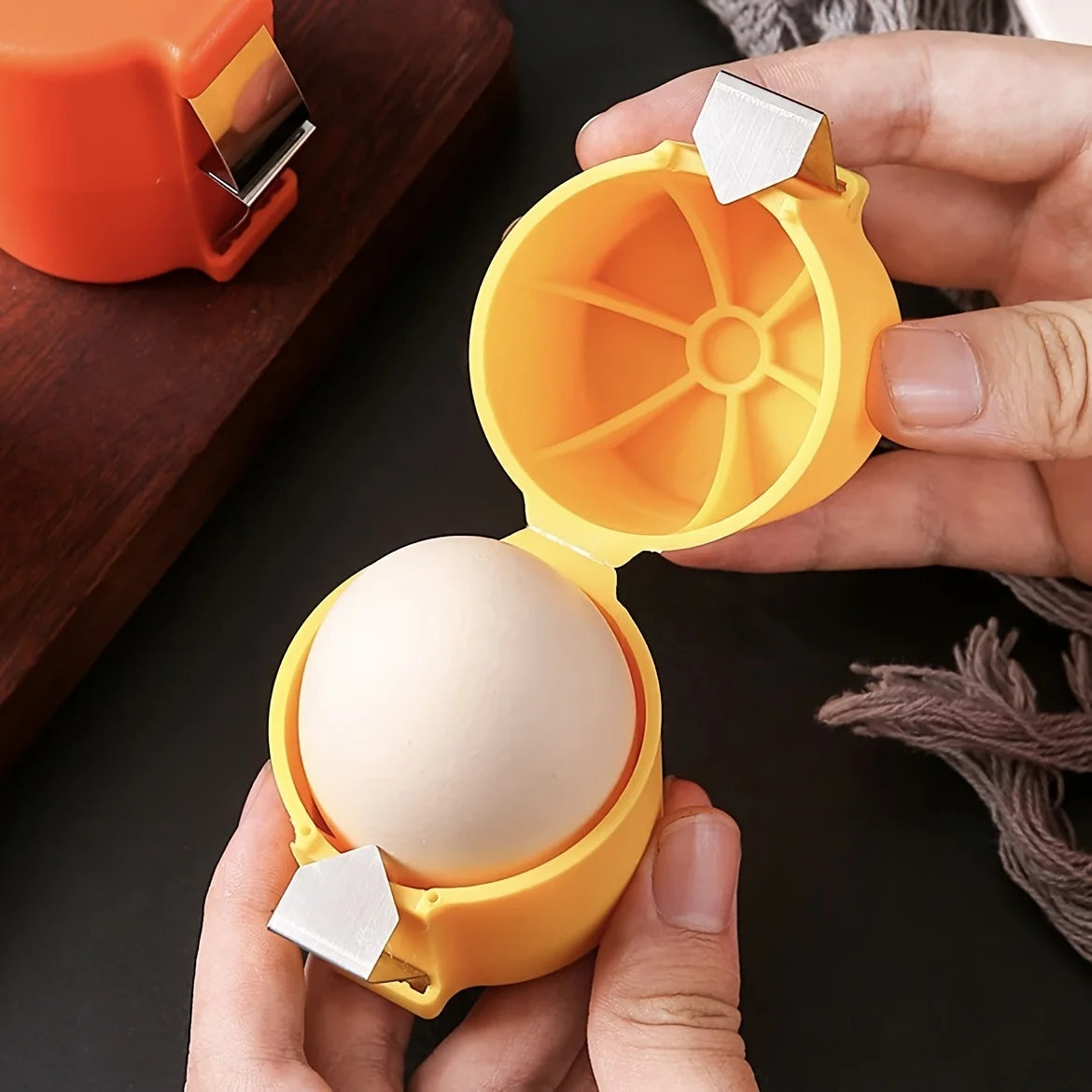 Portable Egg Cracker Tool Kitchen Egg Sheller and Divider