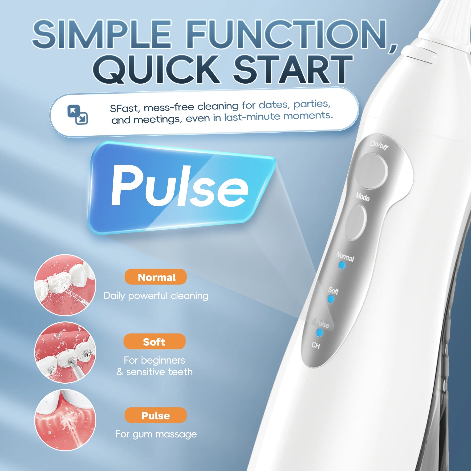 Water Flosser And Electric Toothbrush Combo Oral Irrigator Kit - 3