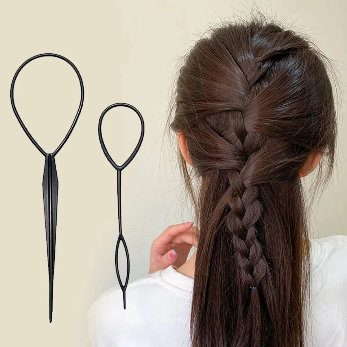 Topsy Tail Hair Braiding Tool Ponytail Maker Styling Accessory Set - 8