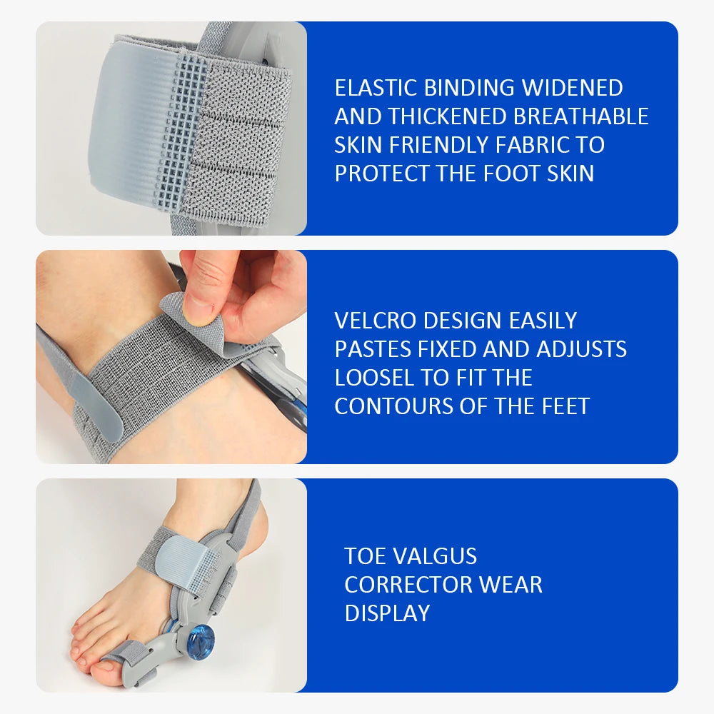 Adjustable Toe Straightener Bunion Corrector Splint - 11
