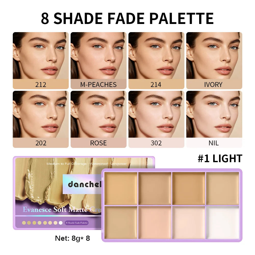 Cream Concealer Palette Full Coverage Contour & Tattoo Cover Makeup - 20