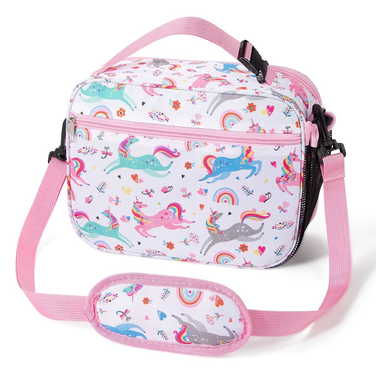 Insulated Cartoon Lunch Bag Portable Thermal Food Box with Shoulder Strap - 17