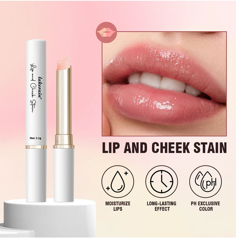 pH Activated Lip And Cheek Stain Natural Color Change Hydrating Tint