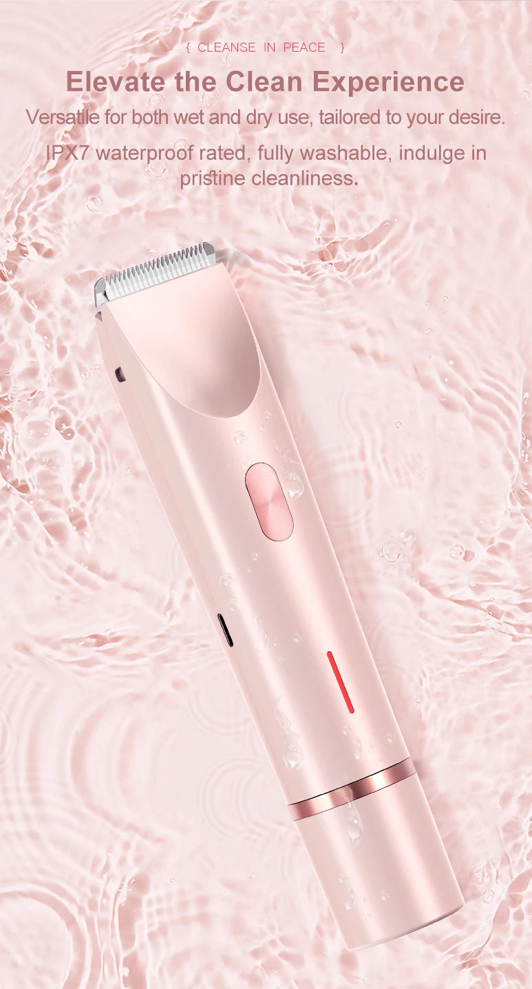 2 in 1 Women Electric Razor Bikini Trimmer Face Shaver Hair Removal