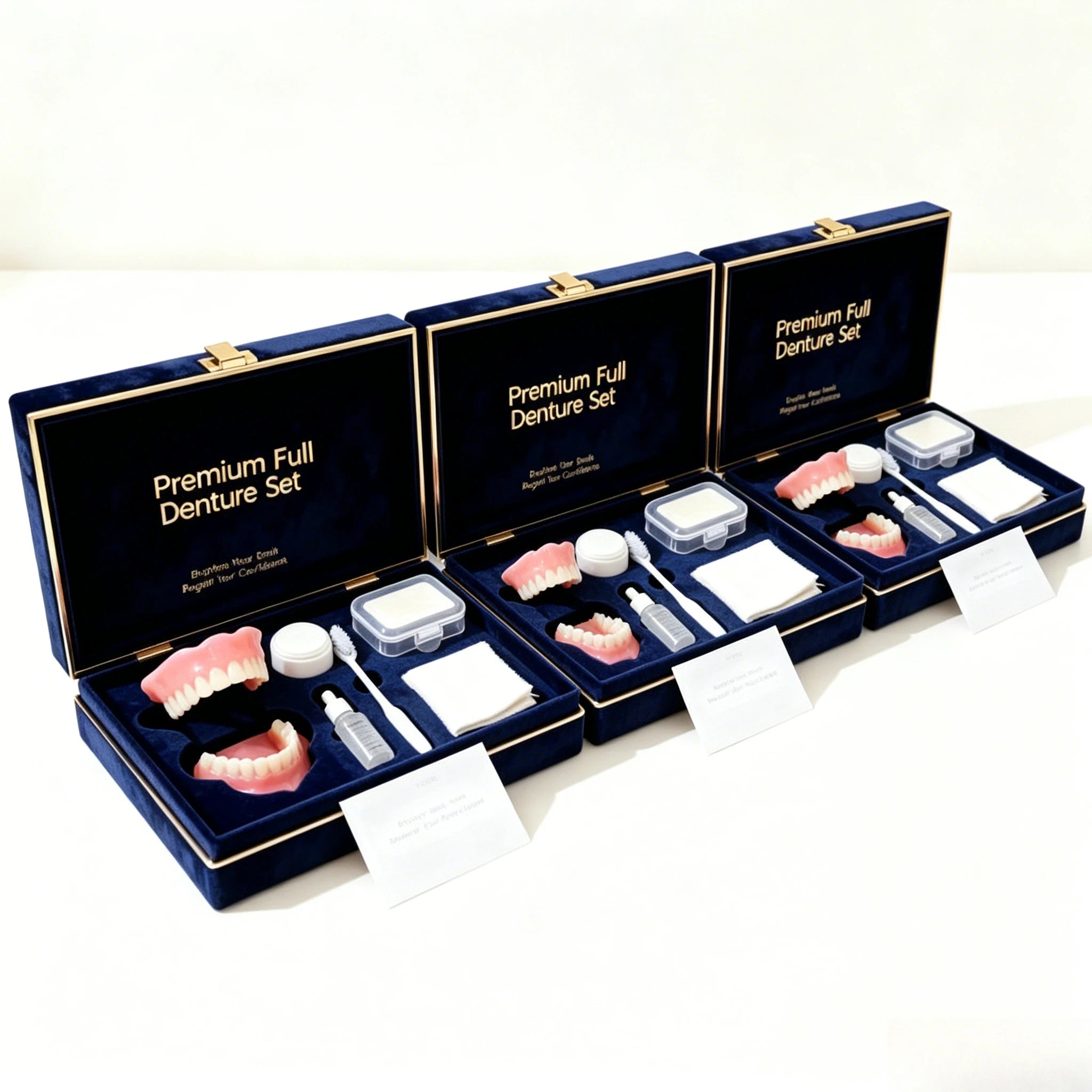 Instant Smile Full Mouth Denture Set Upper and Lower False Teeth - 18