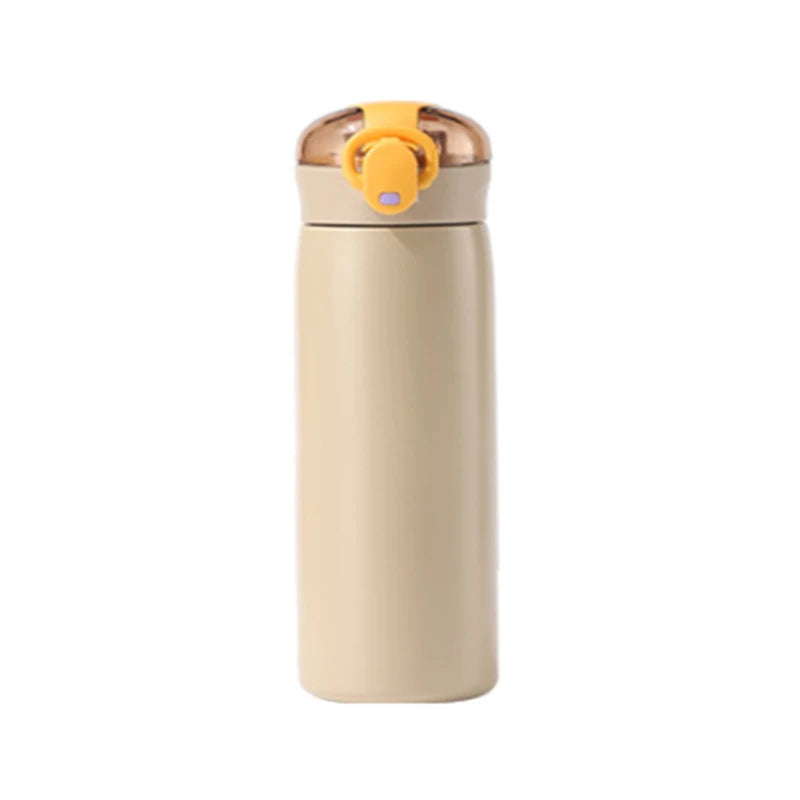 Stainless Steel Thermal Kids Water Bottle Vacuum Insulated Straw Mug - 16