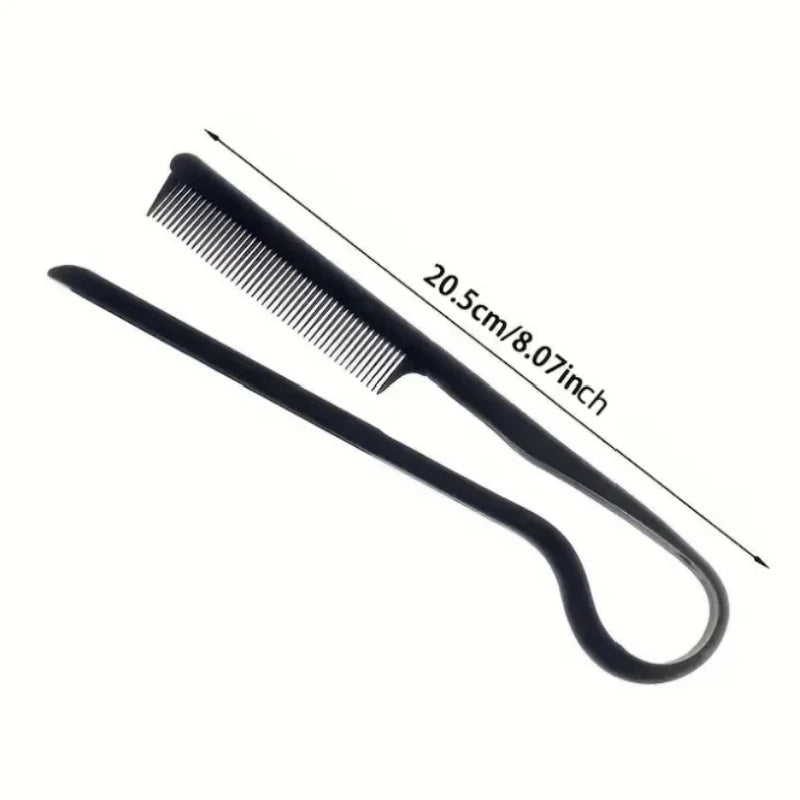 V Shaped Hair Straightening Comb Professional Styling Splint Clip - 6