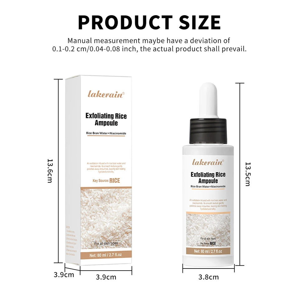 White Black Rice Exfoliating Serum Peeling Hydrating Toner - 17