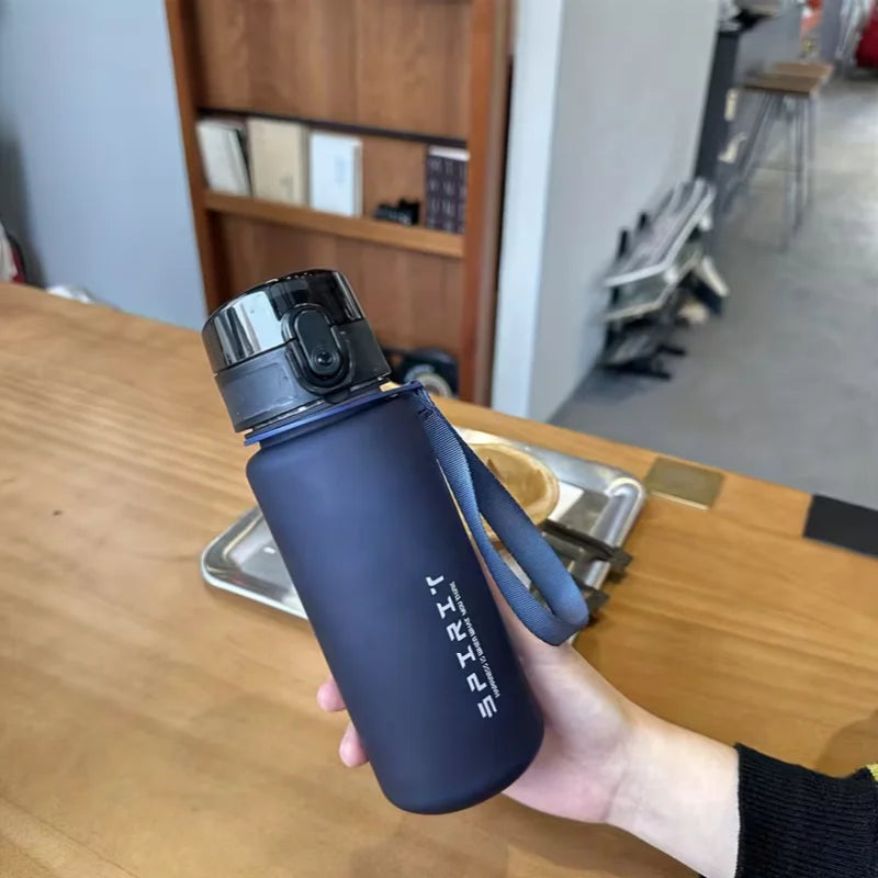 Frosted Sports Water Bottle BPA Free Portable Leakproof Fitness Cup - 15