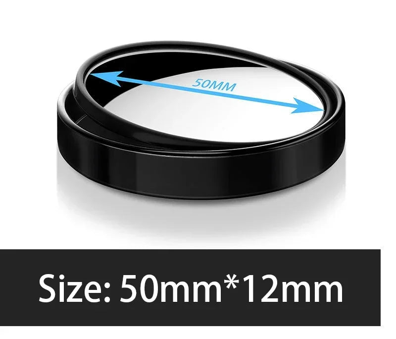 2Pcs Car Blind Spot Mirrors Adjustable Wide Angle Rearview Round Mirror - 11