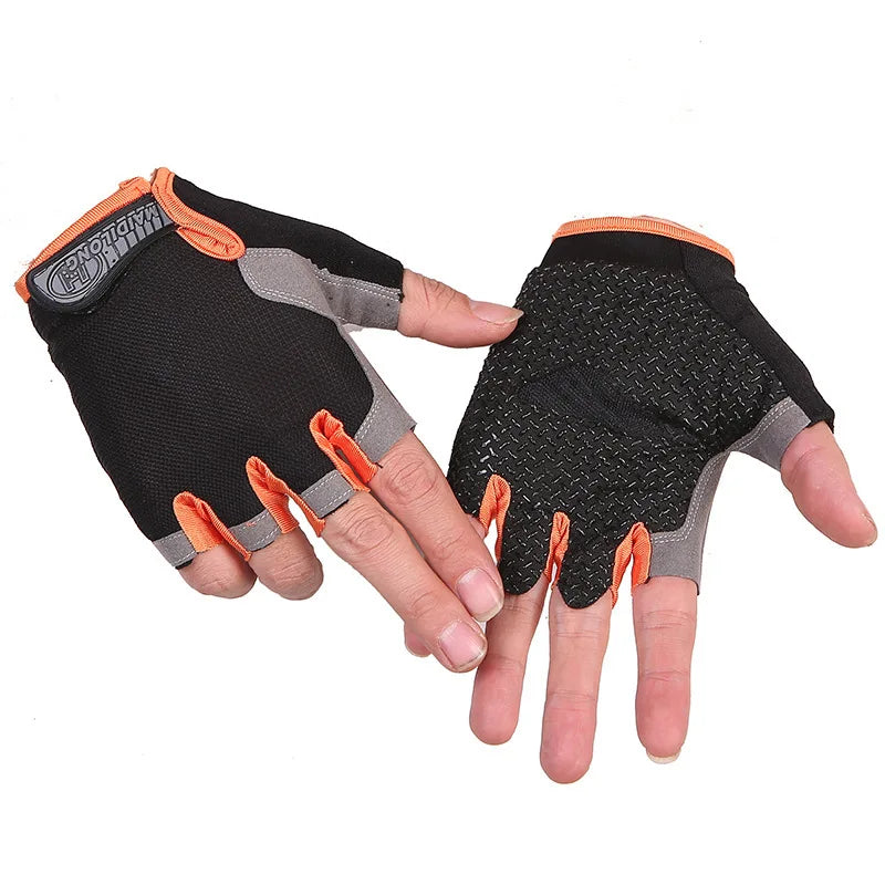Breathable Half Finger Cycling Gloves Anti Slip Sports Mittens - 5