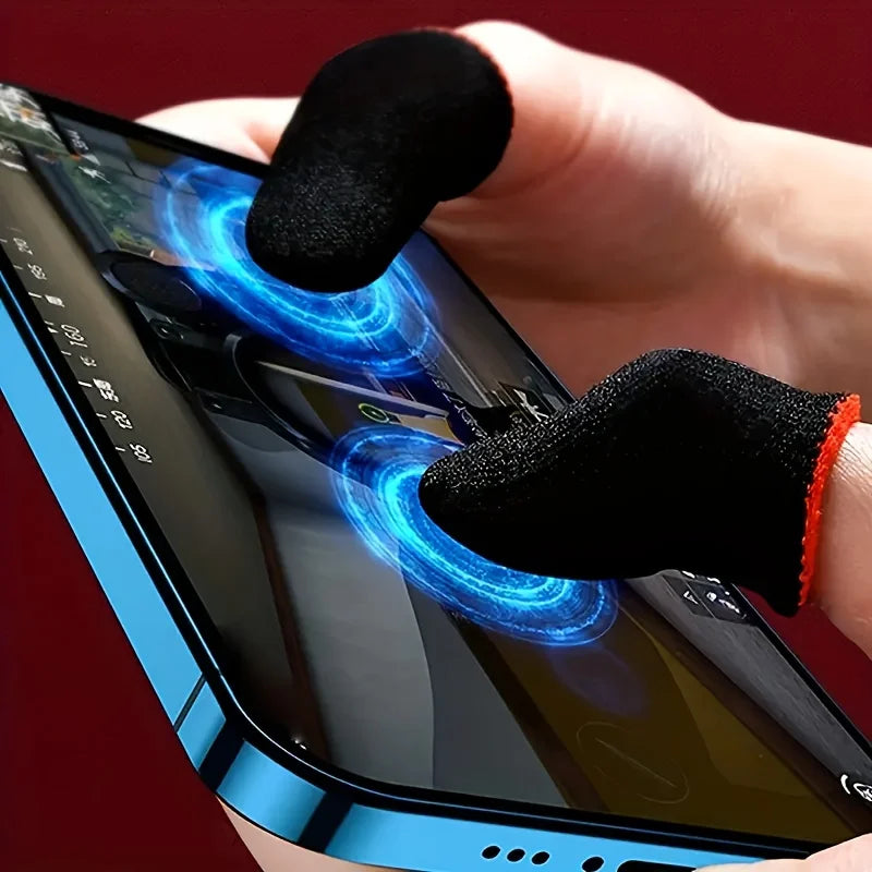 40pc Gaming Finger Sleeves Sweatproof Anti-Slip Touch Screen Controller - 2