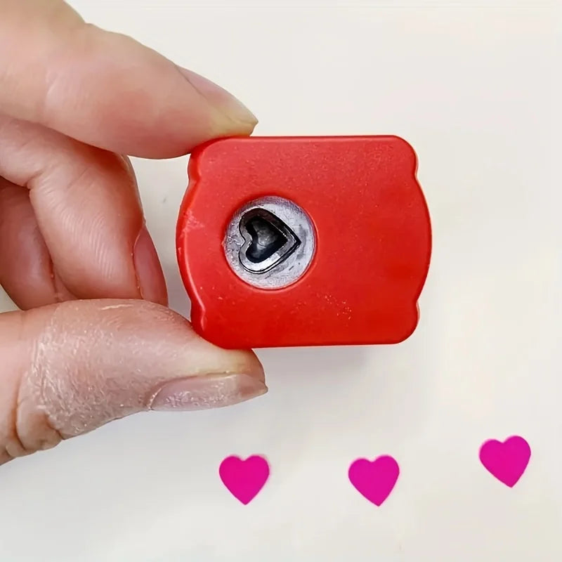 Mini Scrapbook Hole Punch Set DIY Embossing Cutter for Paper Crafts - 6