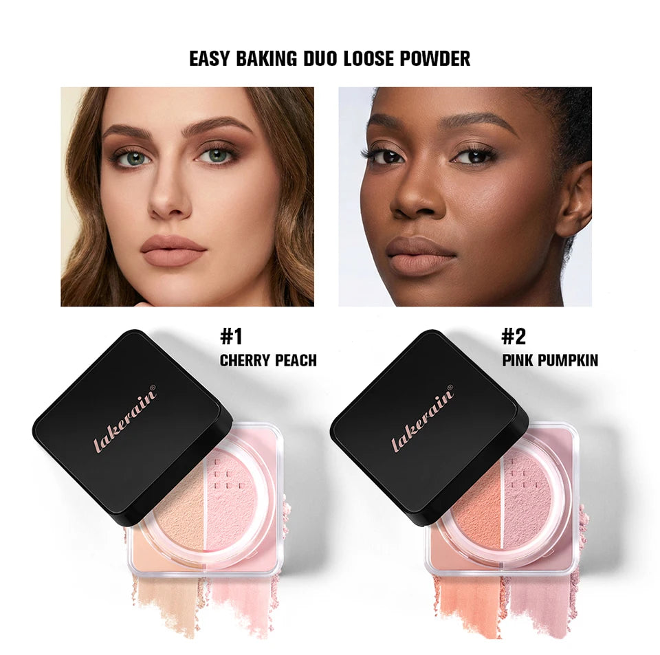 2-in-1 Color Correcting Setting Powder Matte Loose Powder
