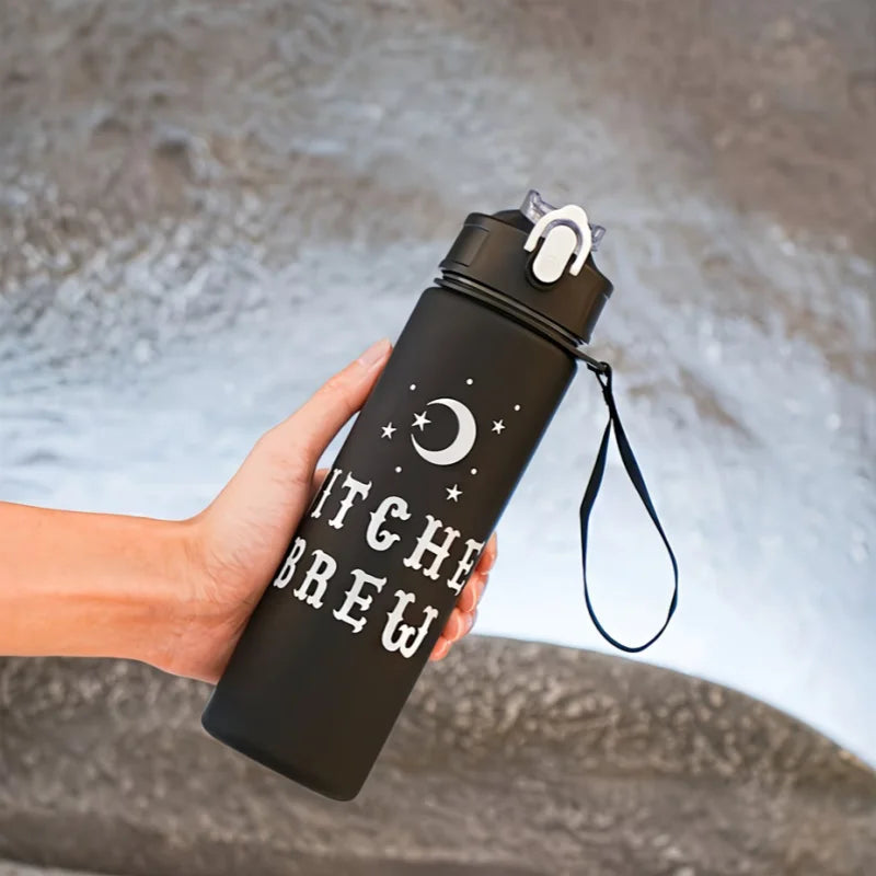 750ML Halloween Water Bottle Portable Sports Straw Flask BPA Free