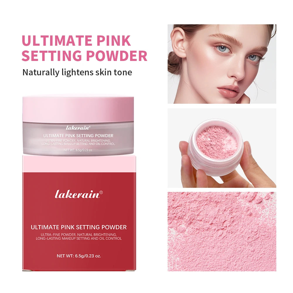 Setting Powder Matte Pink Finish Oil Control Makeup Fixation - 5