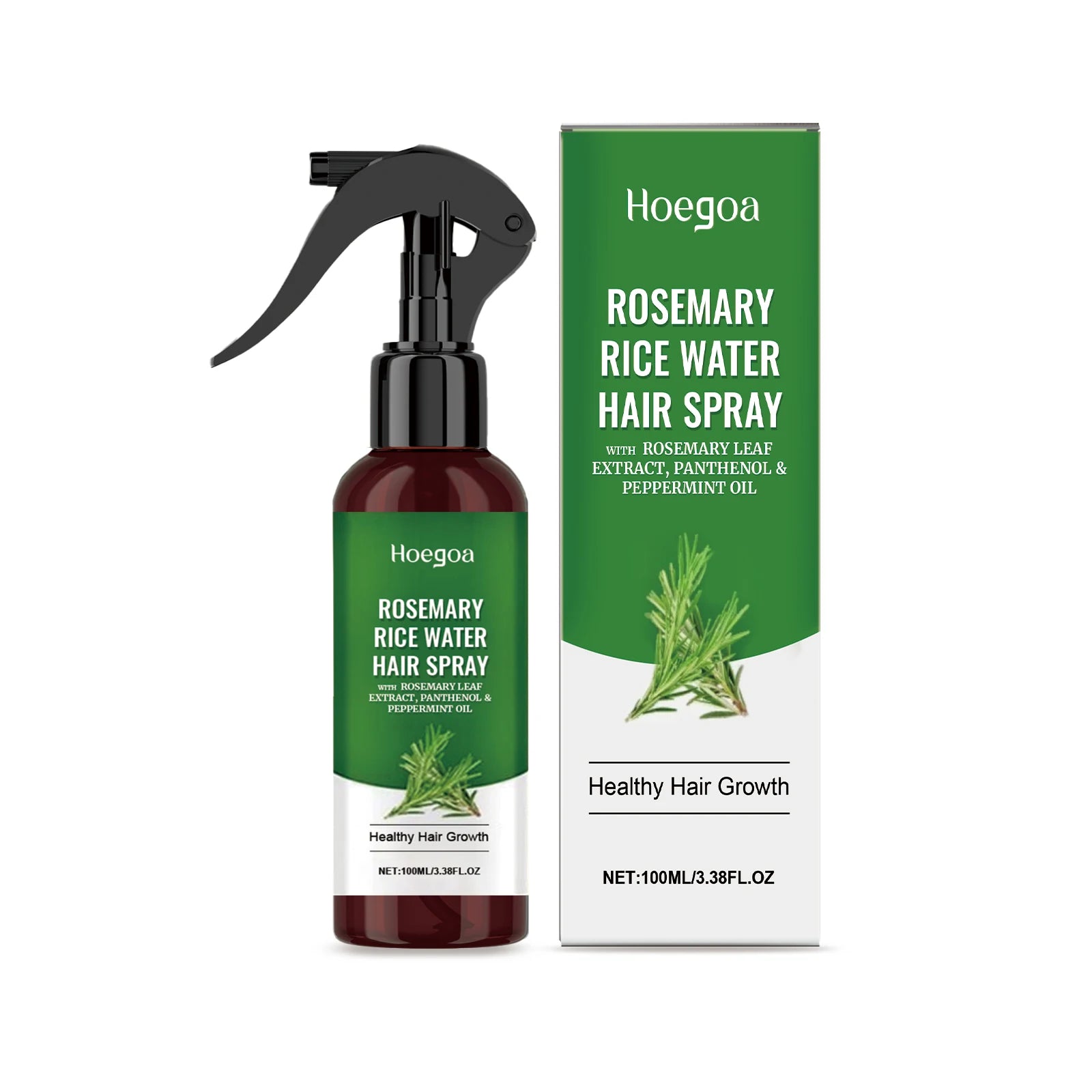 Rosemary Rice Water Hair Growth Spray for Damaged Frizzy Hair - 21