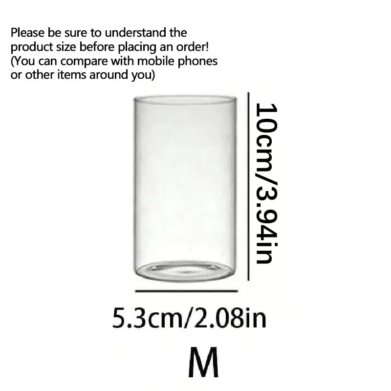 Clear Glass Cylinder Candle Holder Vase for Wedding Centerpiece Decor - 7