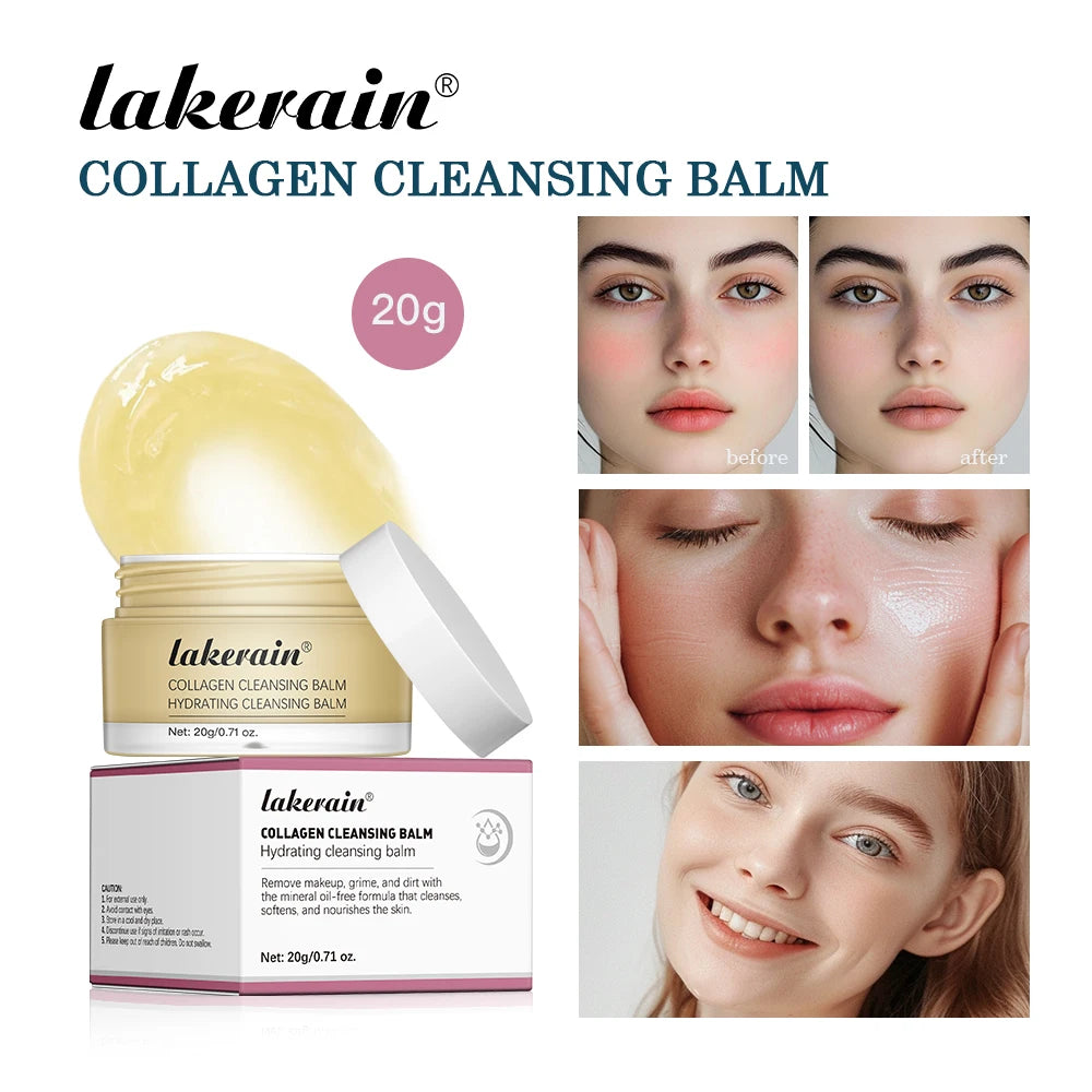 Lakerain Collagen Cleansing Balm Makeup Remover & Deep Cleanser