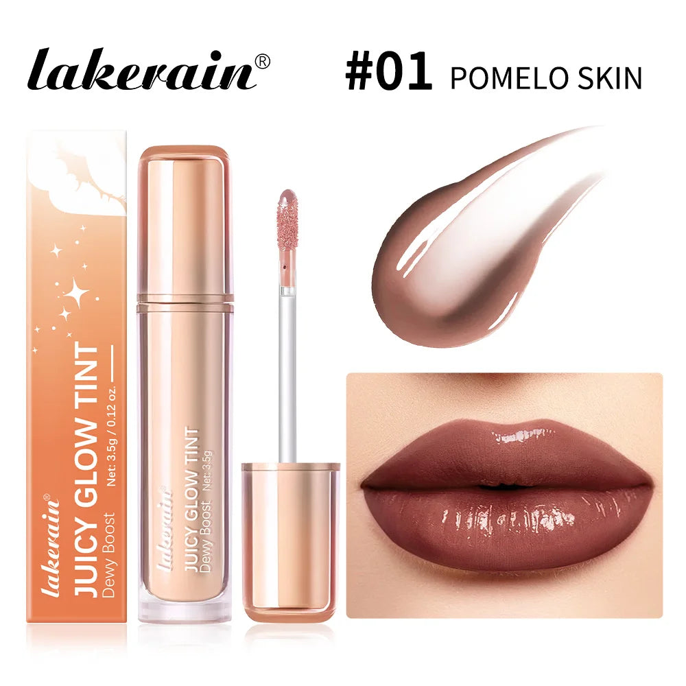 Lakerain Mirror Lip Glow Tint Juicy Gloss Lip Stain - 24