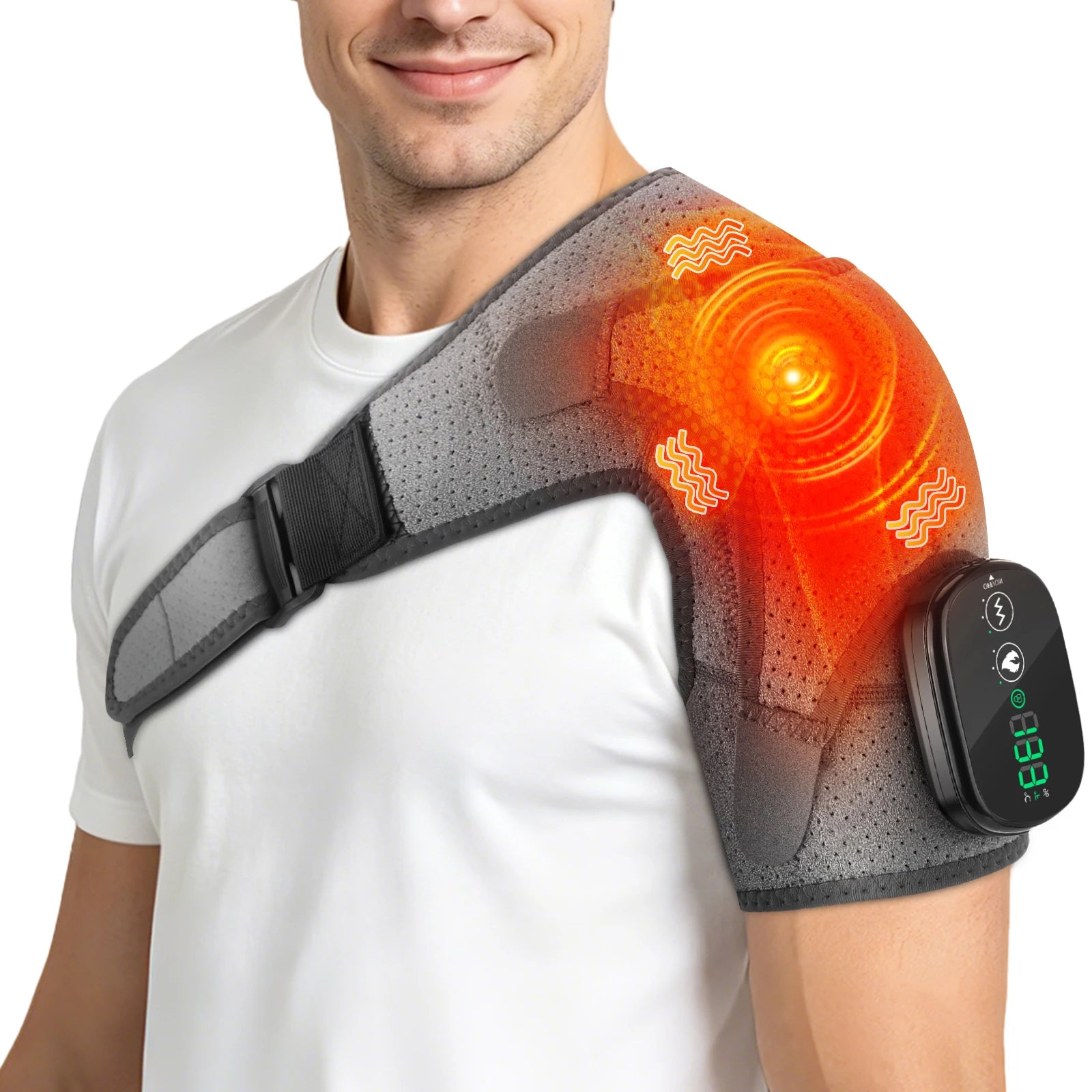 Cordless Neck and Shoulder Massager with Heat and Vibration - 20
