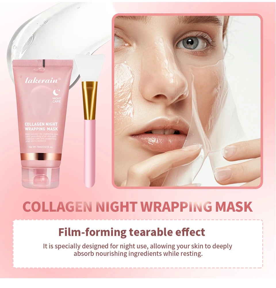 Collagen Night Wrapping Peel Off Facial Mask - 10
