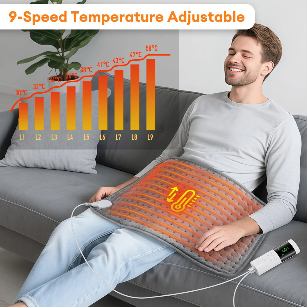Electric Heating Pad for Back Pain and Muscle Relief Warm Blanket - 1