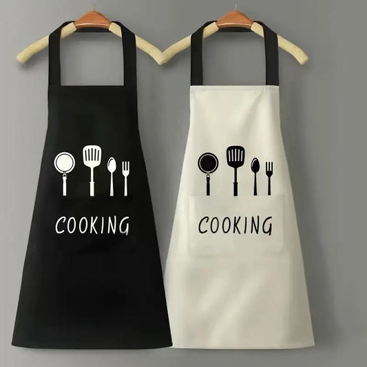 Waterproof Kitchen Apron Cooking Smock with Pocket