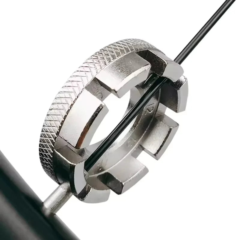 8 Way Bicycle Spoke Wrench Bike Rim Tension Adjustment Repair Tool - 2