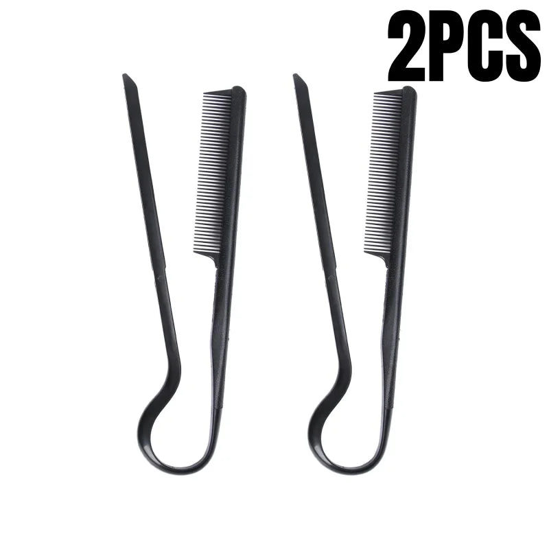 V Shaped Hair Straightening Comb Professional Styling Splint Clip