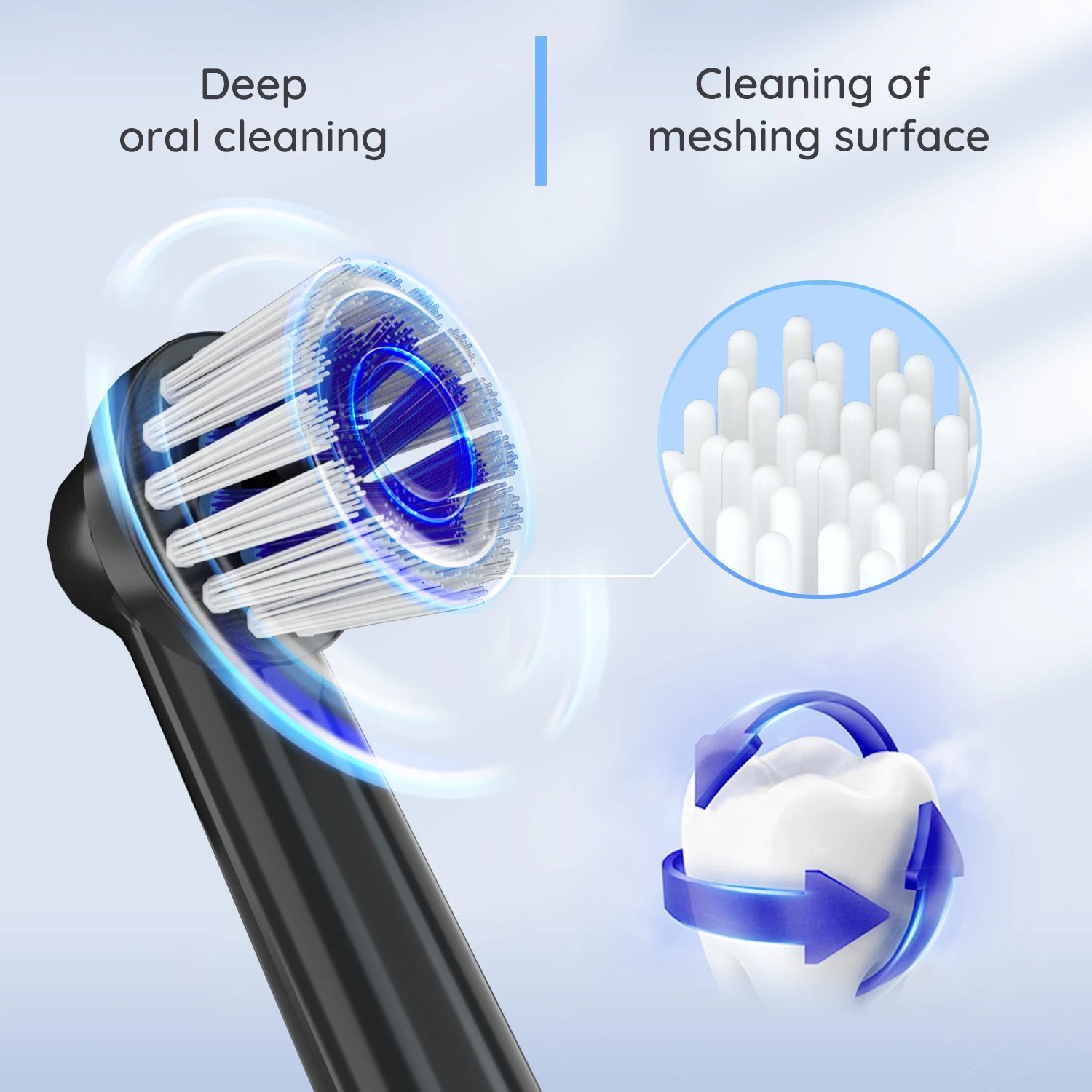Mornwell T37 Replacement Toothbrush Heads - 2