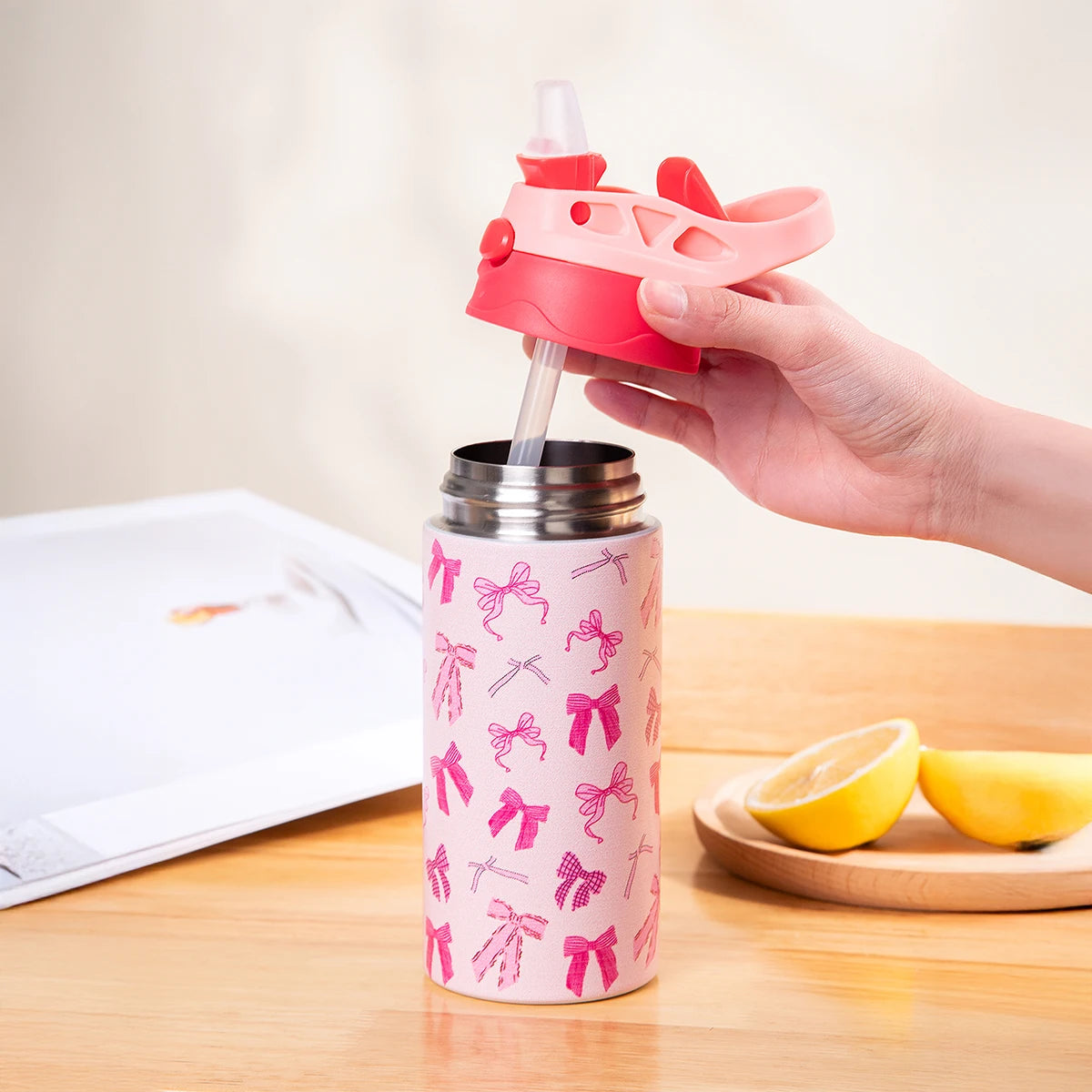 350ml Cartoon Insulated Stainless Steel Water Bottle Kids Vacuum Flask - 20
